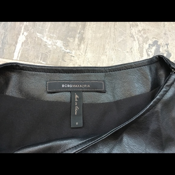 BCBGMaxAzria Tops - BCBG Leather Top